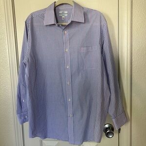 Blue and Pink Croft and Barrow Dress Shirt